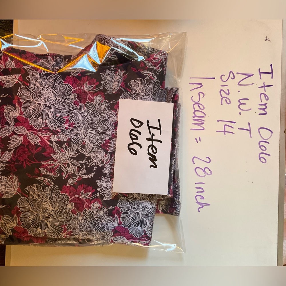 Tummy control pants, slimming pants, floral pants - Picture 9 of 10